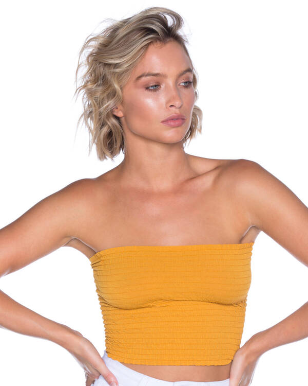 Alpha Shirred Tube Top