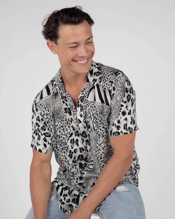 Spliced Short Sleeve Shirt