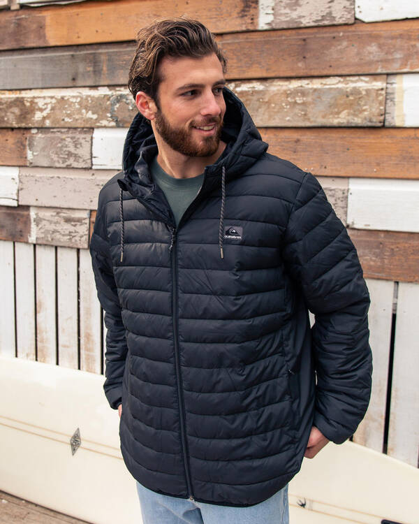 Scaly Hooded Puffer Jacket