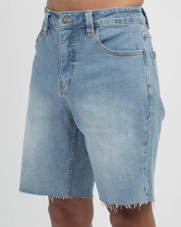 Washed Denim Walk Shorts