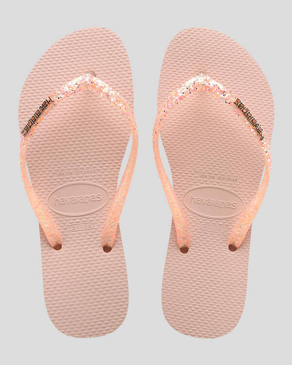Slim Glitter Flourish Thongs