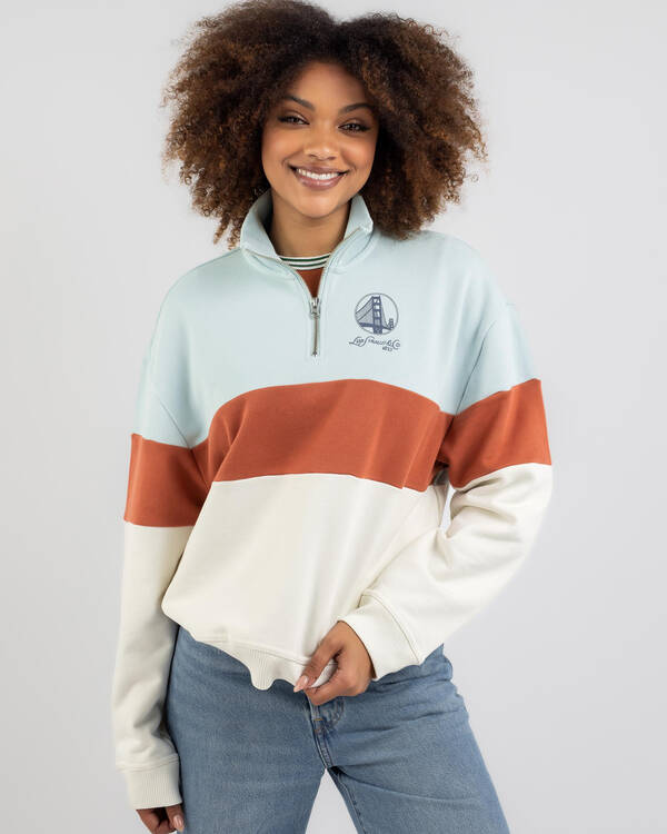 Graphic Rue 1/4 Zip Sweatshirt