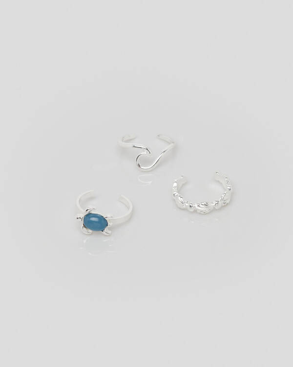 Wave Toe Ring Pack
