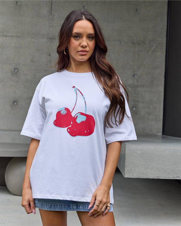 Neon Cherry Oversized Tee