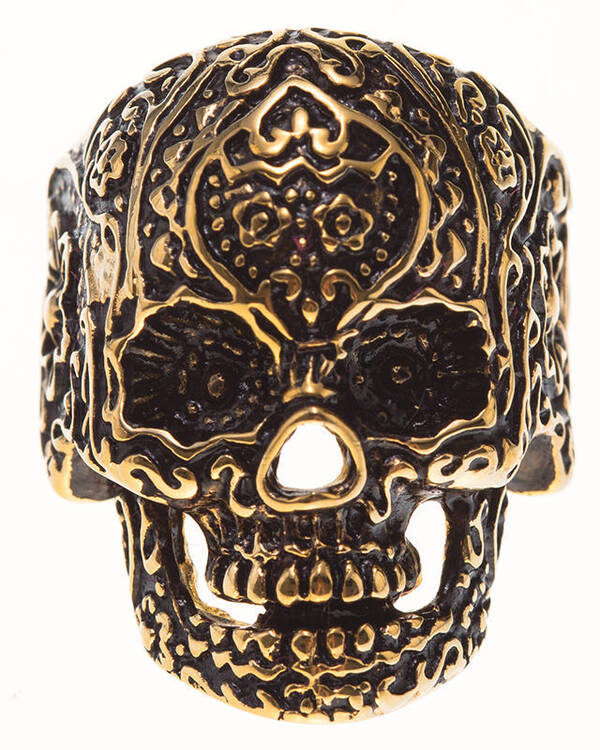 Gold Skull Ring