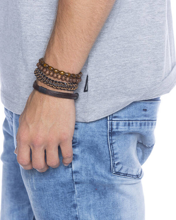 Brown Combo Bracelet