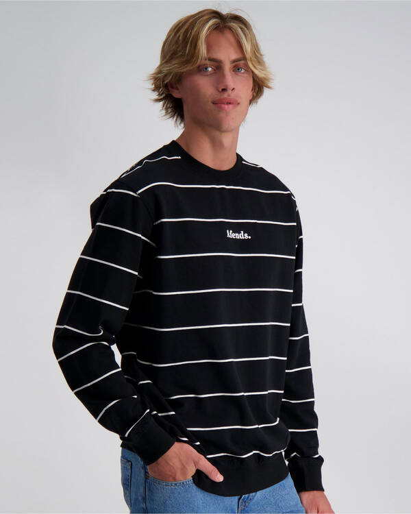 Nylon Stripe Sweatshirt