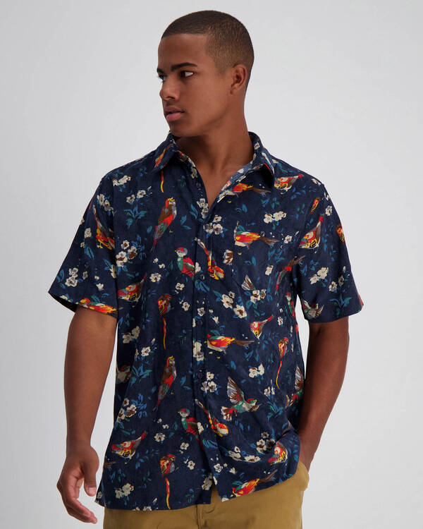 Bird Cord Short Sleeve Shirt