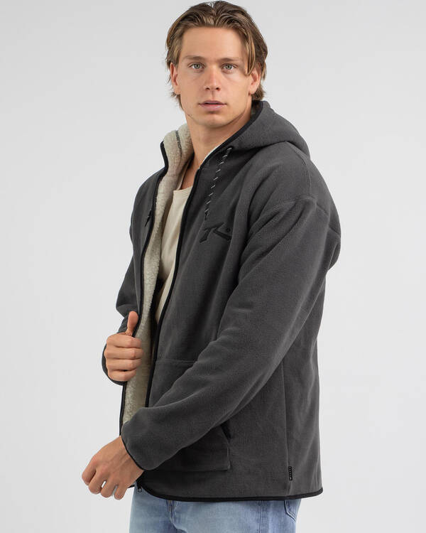One Hit Sherpa Zip Thru Polar Fleece Sweatshirt