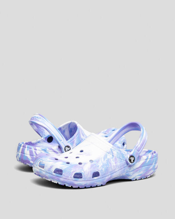 Classic Marbled Clogs Shoes
