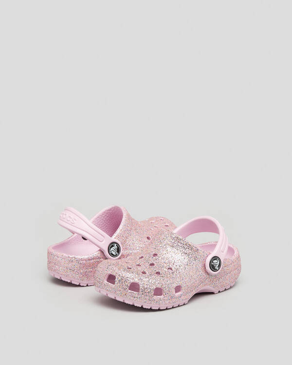 Toddlers' Classic Glitter Clog Sandals