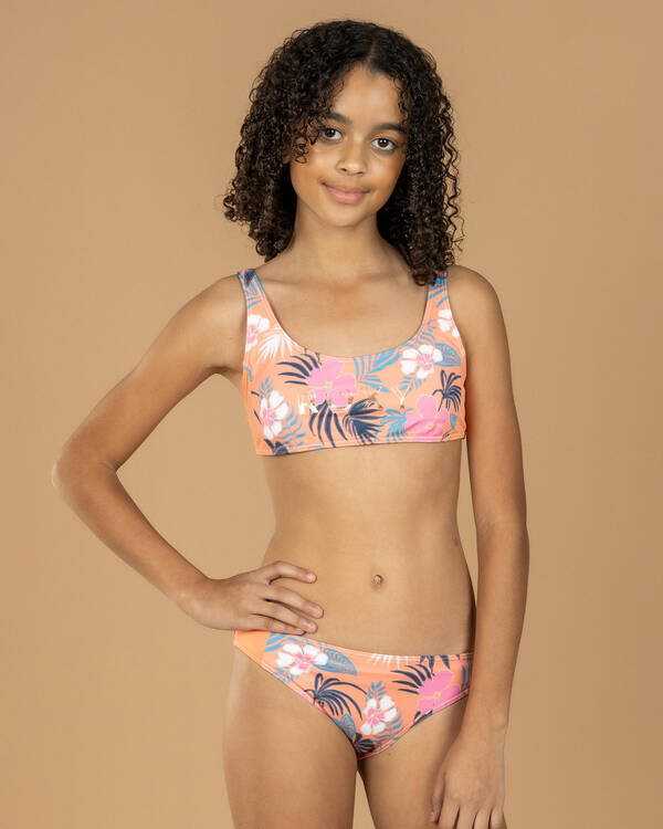 Active Floral Bralette Bikini Set