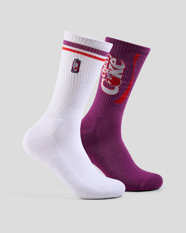Cherry Coke Sneaker Socks