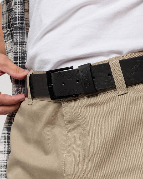 Blazed Faux Leather Belt