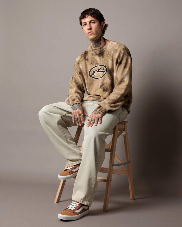 Camo Ice Printed Crew Jumper