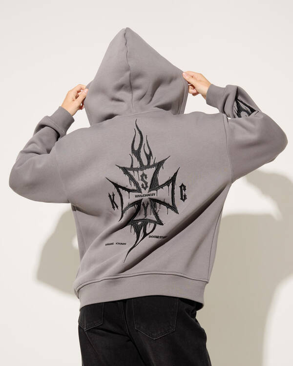 Blaze Relaxed Zip Through Hoodie