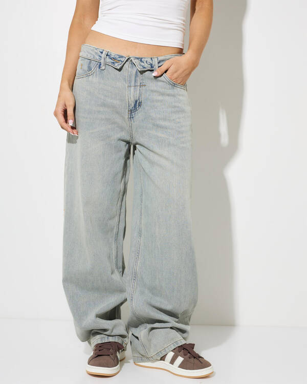 Murphy Folded Waist Baggy Jeans