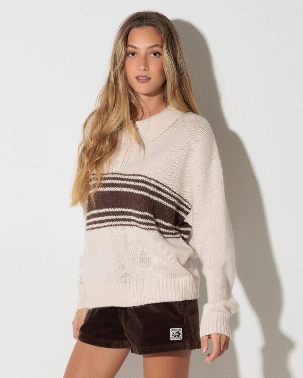 Strata Knit Collared Jumper