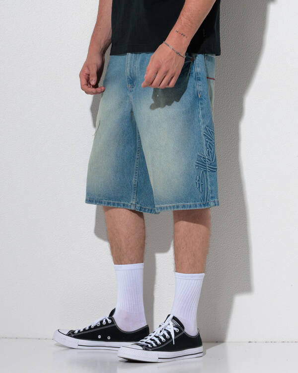 Script Smoko Denim Shorts