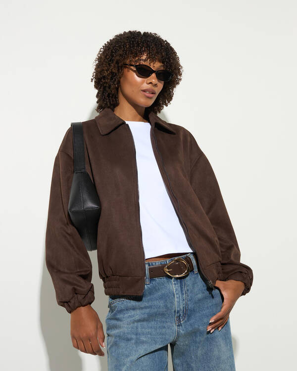Quentin Faux Suede Jacket
