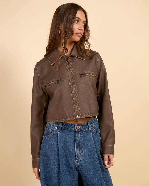 Phoenix Faux Leather Jacket