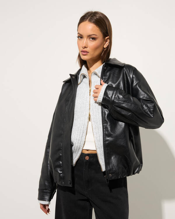 Aero Faux Leather Jacket