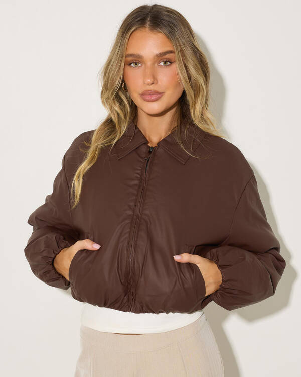 Sassy Faux Leather Jacket