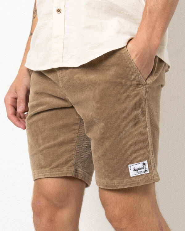 Shale Elastic Waist Shorts