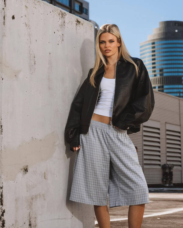 Off Duty Faux Leather Jacket