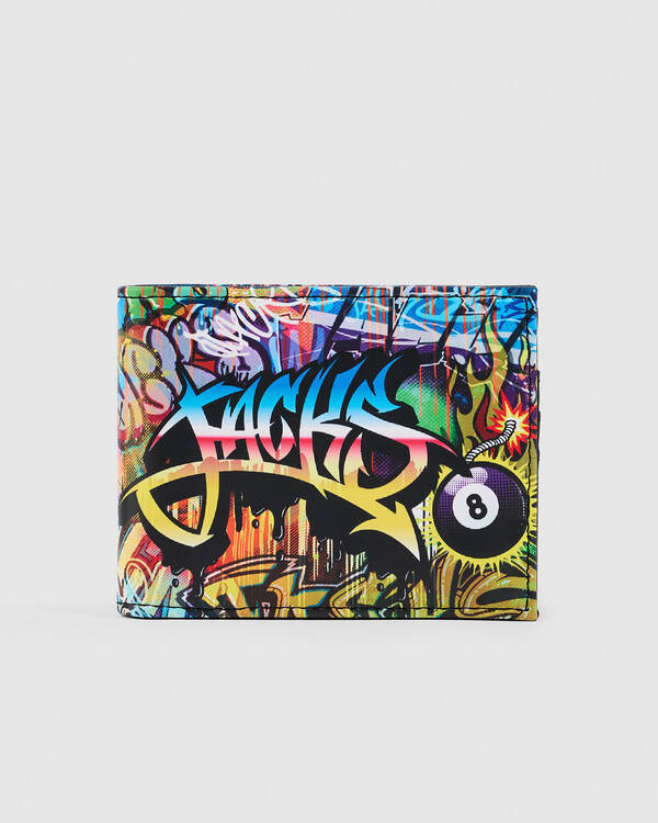 Spray Faux Leather Wallet