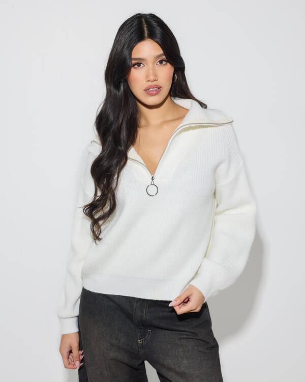 Quarter Zip Knit Jumper