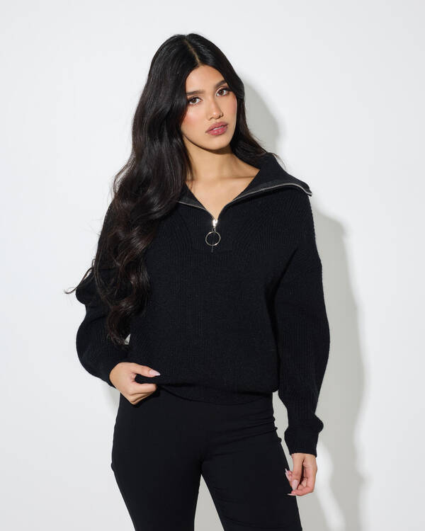 Quarter Zip Knit Jumper