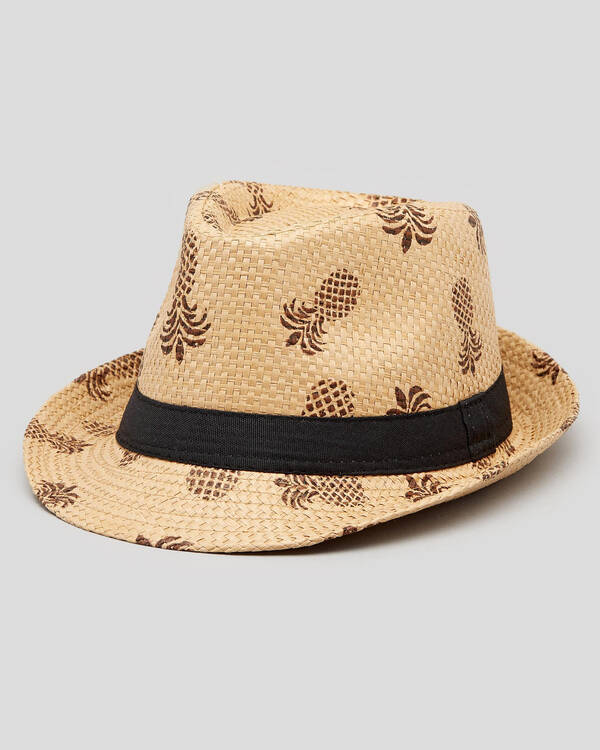 Native Straw Fedora Hat