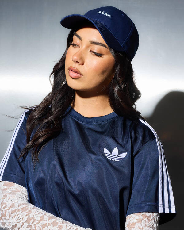 Linear Embroidered Cap