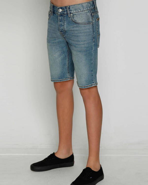 Sequel Blue Salted Denim Shorts