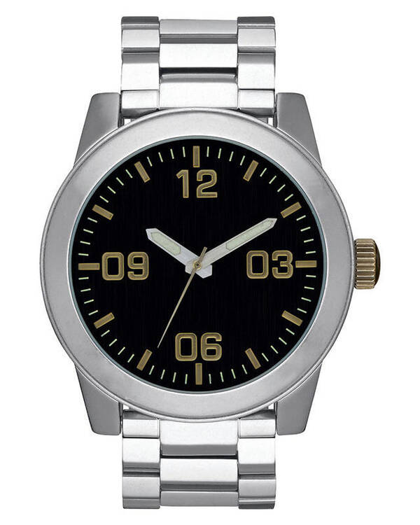 Corporal Ss Blkbrss Watch