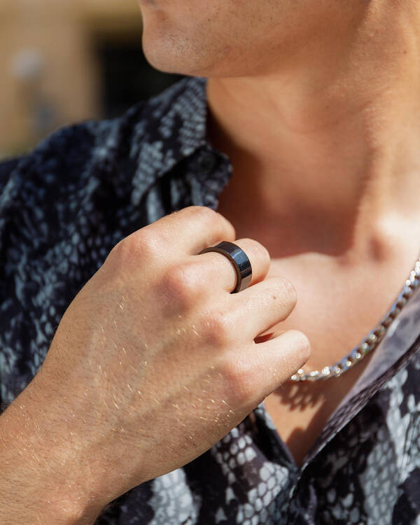 Plain Black Ring