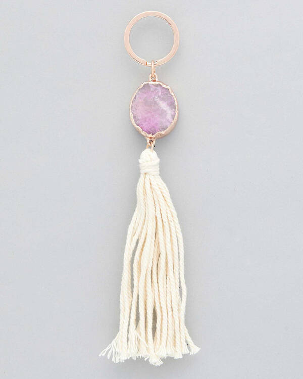 Pink Crystal Keyring
