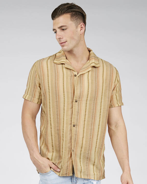 Vacation Stripe Short Sleeve Shirt