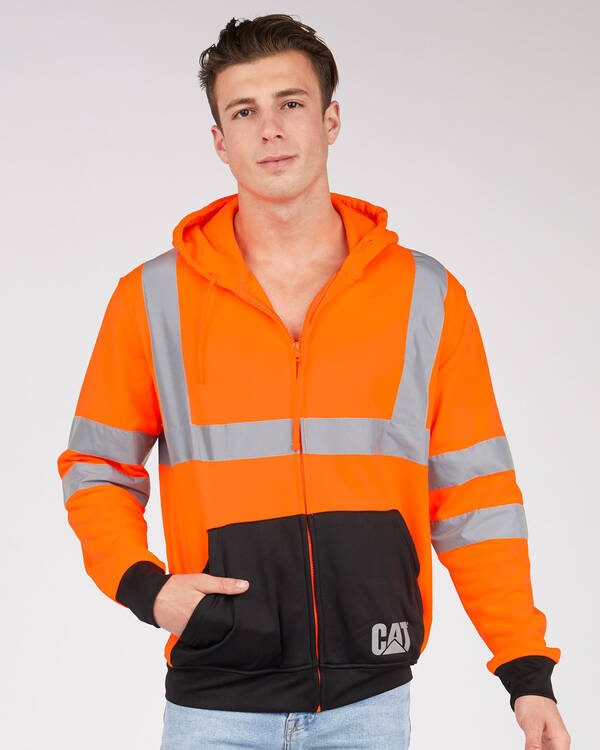 Hi-Vis Zip Colorblock Sweatshirt