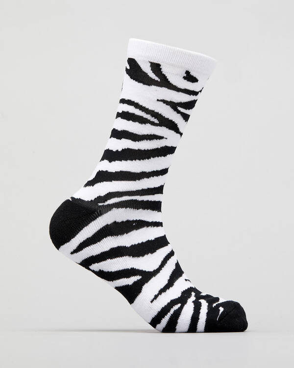 Zebra Crew Socks