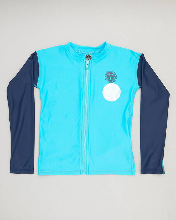 Toddlers' Zip Through Long Sleeve Rash Vest