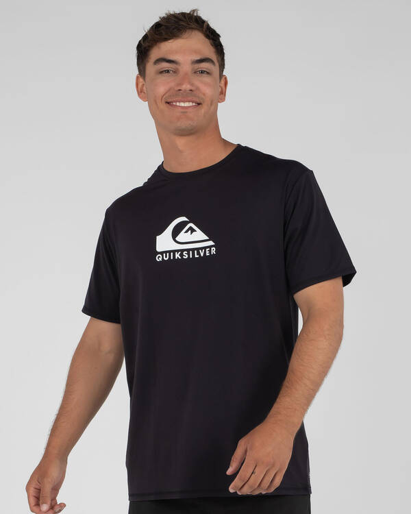 Solid Streak Short Sleeve Rash Vest
