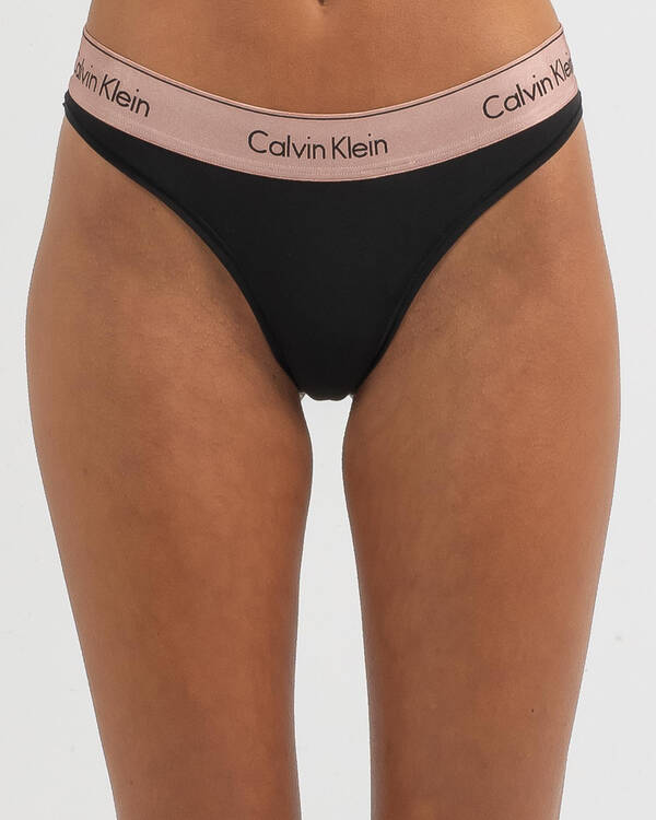 Cotton Metallic Thong