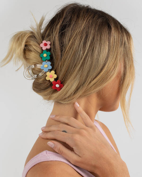 Flower Hair Claw Clip
