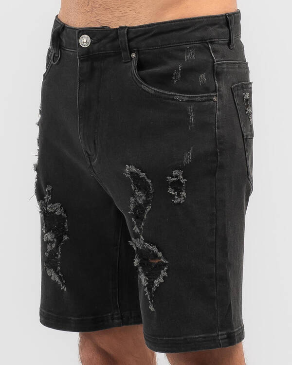 Destroyed Denim Shorts
