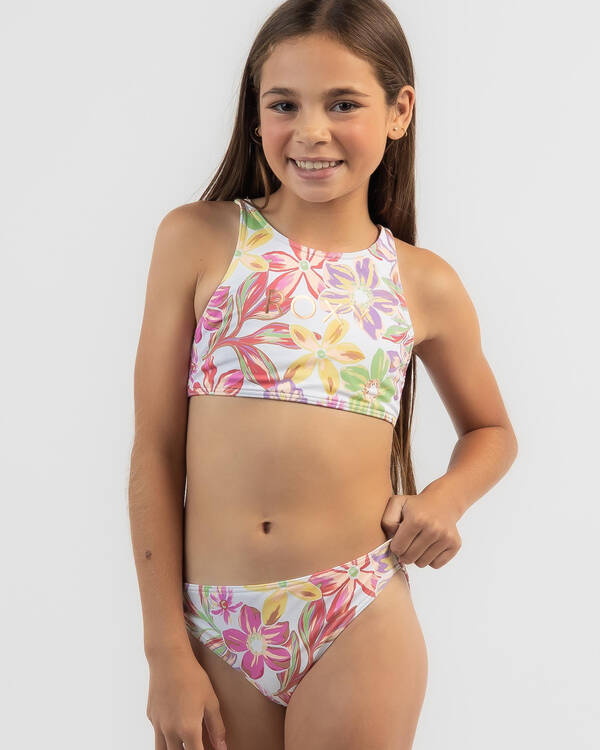 Tropical Time Crop Bikini Set