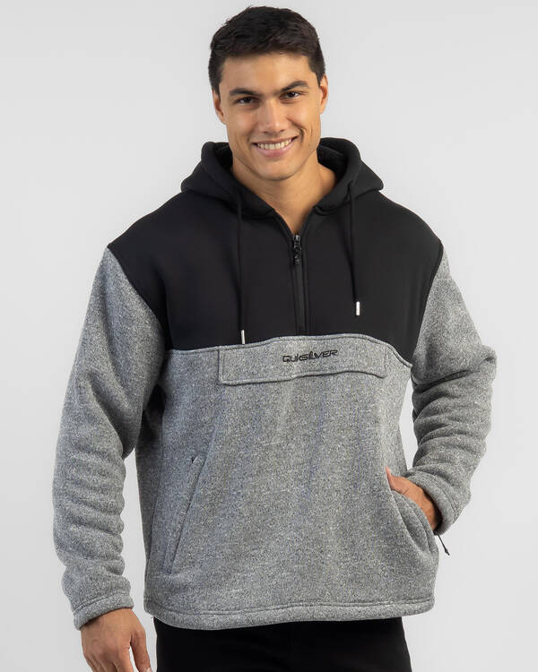 Loden Quarter Zip Hooded Jacket