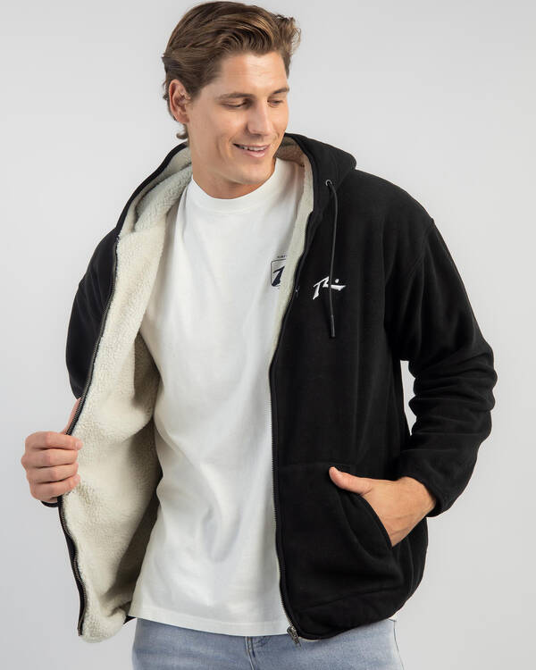 In Line Sherpa Zip Thru Polar Fleece Sweatshirt