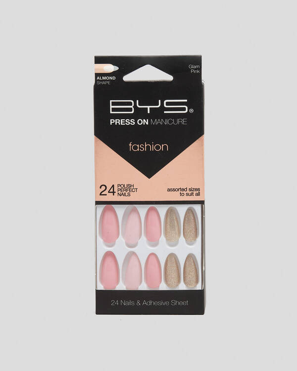 Glam Pink Press on Fake Nail Pack